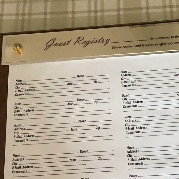 OPEN HOUSE Real Estate NEW! WOOD Guest Registry Sign In PROFESSIONALISM - Picture 5 of 6